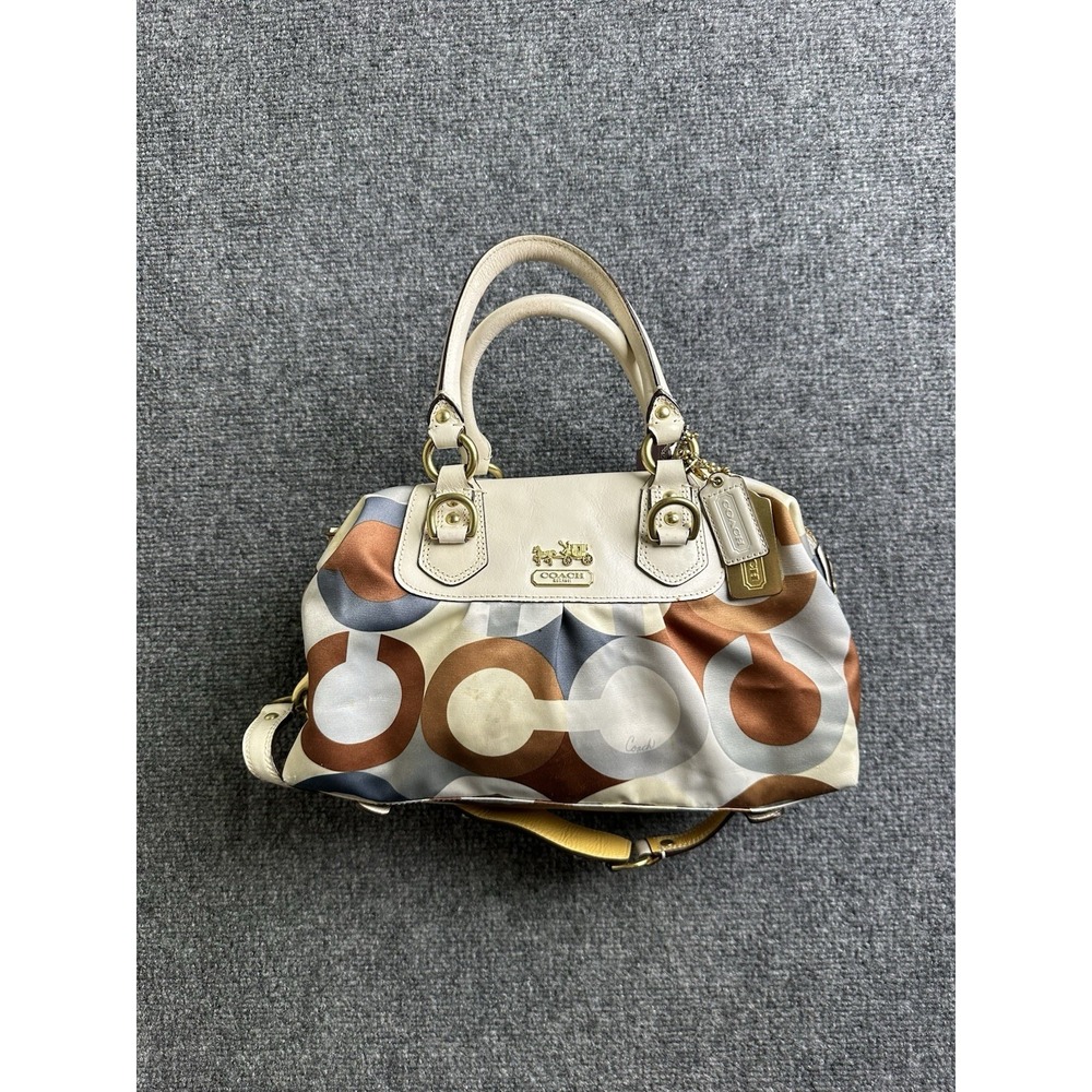 Womens 2009 Coach Madison Graphic Op Art Sabrina Satchel, Size One Size